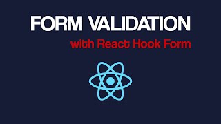 React - Form Validation Tutorial using React Hook Form