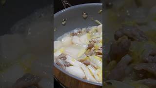 黄芽菜肉丝炒年糕 | 上海味道 | 沉浸式做饭 #mwyvlog #cookingshorts #沉浸式做饭