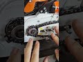 Best way to install a chain on a chainsaw !  381 model copy.