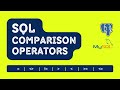 SQL Comparison Operators| SQL For Absolute Beginners| SQL For Data Analysis and Data Science