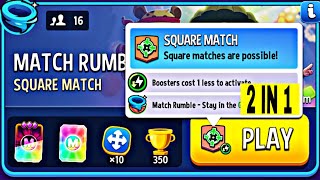 2 rumbles | square matches + moves multiplier super sized | match masters | match rumble