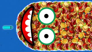 WORMSZONE.IO 001 BIGGEST SLITHER SNAKE TOP 01 / Epic Worms Zone Best Gameplay! #20