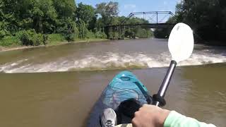 Pea River Kayaking Mini Waterfall