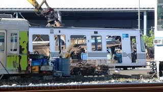 【東京メトロ03系 03-109F クハ03-109 解体シーン】東京メトロ03系 03-109F 解体完了 東武8000系 8160Fは解体開始していない模様