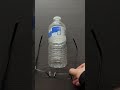 How to pick up glasses using an empty water bottle!