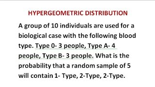 Hypergeometric Distribution #Concept#Problem-shortcut