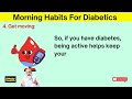 top 5 morning habits for diabetics to do everyday lower blood sugar