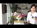 플라워레슨 363 치킨와이어 내추럴 센터피스 flower lesson 363 natural centerpiece using chicken wire