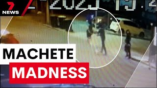 Machete madness in Footscray | 7NEWS