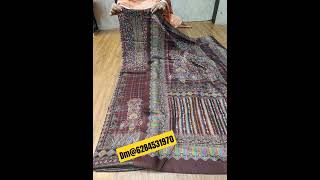 *KCA Wools - Premium Quality Pashmina Kanni  Weaved Suits -price is just@999rs only.. dm@6284531970