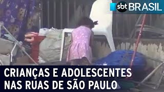 Quase 4 mil jovens dormem ou trabalham nas ruas de São Paulo | SBT Brasil (02/08/22)