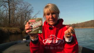 Karen Savik with Trilene's Fluorocarbon Fishing Line