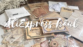 AliExpress 購入品【全14点】ステッカー多め！ヴィンテージ風コラージュ素材 *stationery haul*