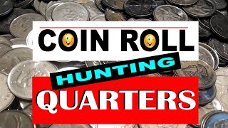 Coin Roll Hunting Canadien Quarters $100 Worth! SILVER!