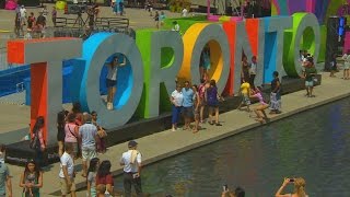 Where will the  the giant Toronto Pan Am sign endup?