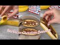 barbecue banana dessert - foodiebeats short video - oven kinder chocolate banana