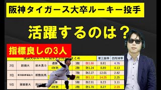 阪神タイガース大卒ルーキー投手成績まとめ【鈴木・桐敷・岡留】