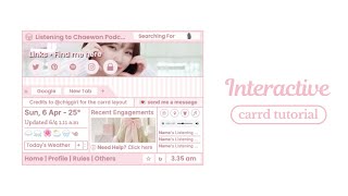 soft & cute interactive carrd tutorial - cr chiggiri