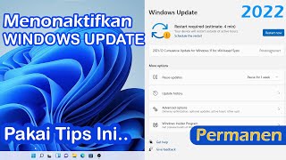 Cara Menghentikan Update Windows 11 Secara Permanen Nonaktifkan
