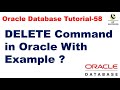 SQL DELETE Command in Oracle With Example || Oracle Database Tutorial