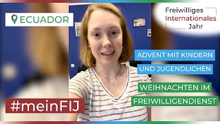 #meinFIJ und mein Weihnachten: Nele über ihre Arbeit im Advent!