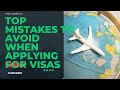 Common Visa Application Mistakes and How to Avoid Them #youtubepartnerprogram #visaguide