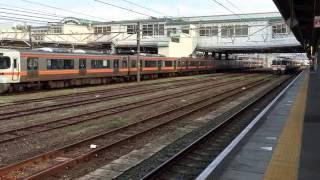 東海道本線 914M「普通」浜松行き 豊橋駅8番線入線風景 373系6両編成 '16.6.26