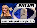 PLUWEL Wireless Changing Base For Bedside Table With Bluetooth Speaker Night Light