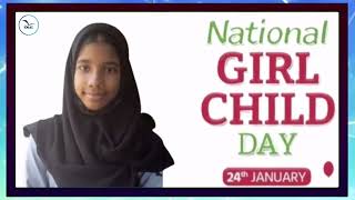 National Girl Child day | 24 January 2023 | Ideal English School | Middle Section
