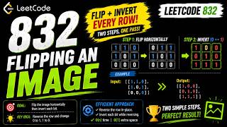 LeetCode 832 : Flipping an Image | #leetcode #cpp #coding #dsa