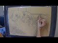 how to transfer a line drawing for pastel