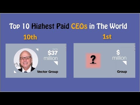 Top 10 Highest Paid CEO's In The World - YouTube