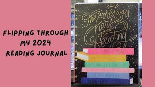 A Flip Through of my 2024 Reading Journal