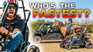 Go-Kart vs. Horse, Who's The Fastest?