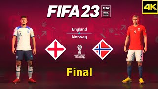FIFA 23 - England vs. Norway - FIFA World Cup Qatar Final | PS5™ Gameplay [4K 60FPS] Next Gen