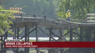 No Injuries Reported After Bridge Collapses in Pickens Co.