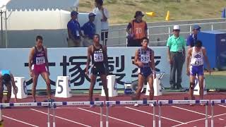 和歌山インターハイ 男子110mH 決勝 2015年8月2日 ／ 金井直 13.85 大会新記録