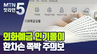 춤추는 환율에 외화예금도 '들썩'…환차손 쪽박 주의보 / 머니투데이방송 (뉴스)