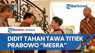 Lirikan 'Menggoda' Didit Hediprasetyo saat Prabowo Cipika-cipiki ke Titiek Soeharto yang Ulang Tahun