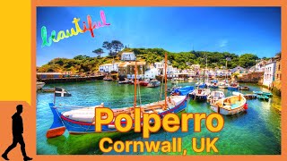 Polperro Cornwall: Quaint Cobblestone Streets \u0026 Traditional White-Washed Cottages