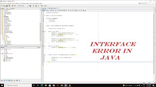 How to solve Interface Error in Java