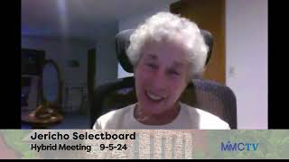 Jericho Selectboard 9-5-24