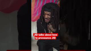 JID talks about how to pronounce JID #music #rap #interview #jid #pronunciation #shorts