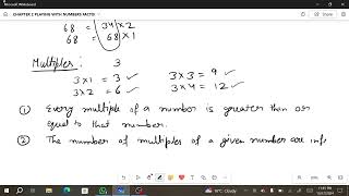 CLASS 6:MATHS | NCERT | Chapter 3 | Playing With Numbers | Factors and multiples of Numbers