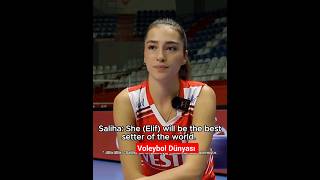 Saliha Şahin'in Elif Şahin Hakkında Yorumu #voleybol #volleyball #shortsvideo #salihaşahin