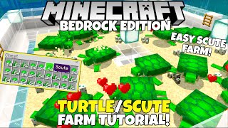 Minecraft Bedrock: Easy Turtle Scute Farm Tutorial! MCPE Xbox PC Ps4