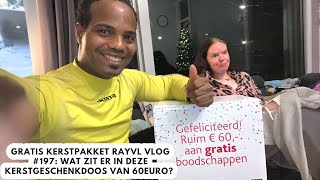 Gratis Kerstpakket Rayvl Vlog #197: WAT ZIT ER IN DEZE KERSTGESCHENKDOOS VAN 60EURO? 🎁👀