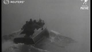 TRANSPORT: Speed boats used as taxis on the River Thames (1929)