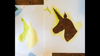 Unicorn Stencil