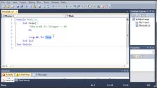 Visual Basic - 35 The Infinte Loop
